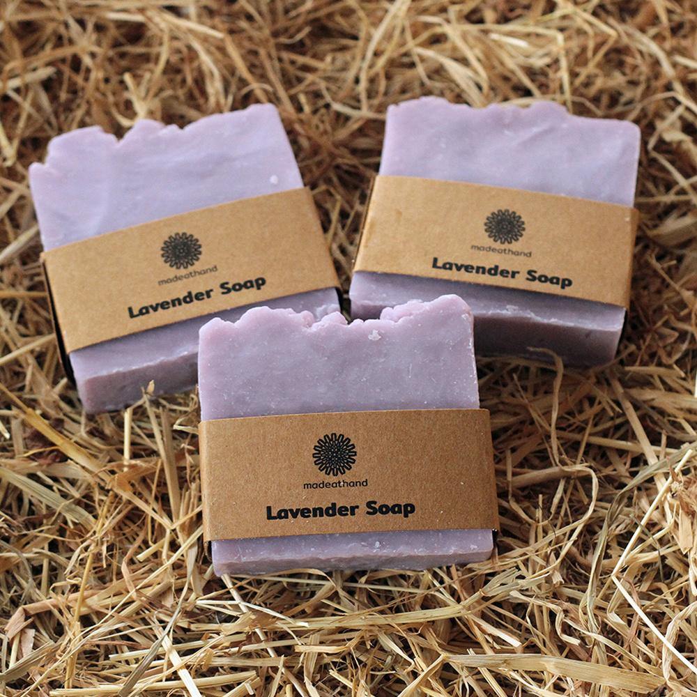 Lavender Soap Bar With Olive Oil Castor Coconut Shea 100g - Rosetta Creative Boutique
